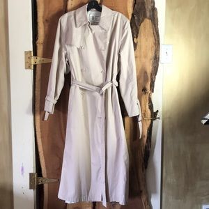 LONDON FOG Vintage Pink-Beige Classic Trench Coat